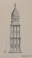 Perigueux, Cathedrale Saint-Front, Dessin de Viollet le Duc en 1875